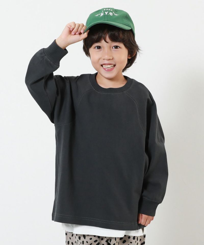 devirock 100%純棉 弧形袖長袖T恤