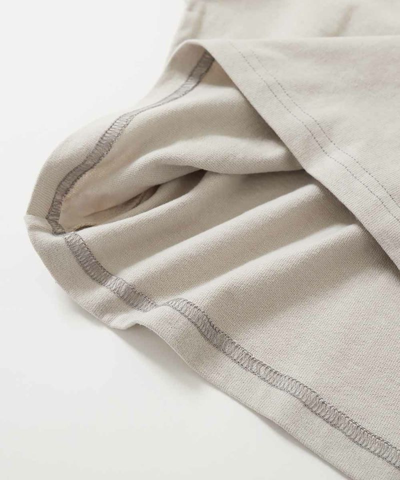 devirock 拼接縫線蝙蝠袖長袖T恤