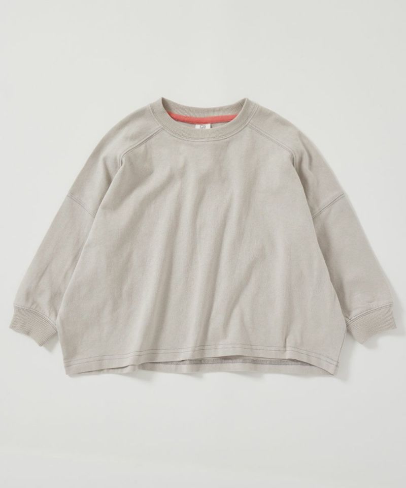 devirock 拼接縫線蝙蝠袖長袖T恤