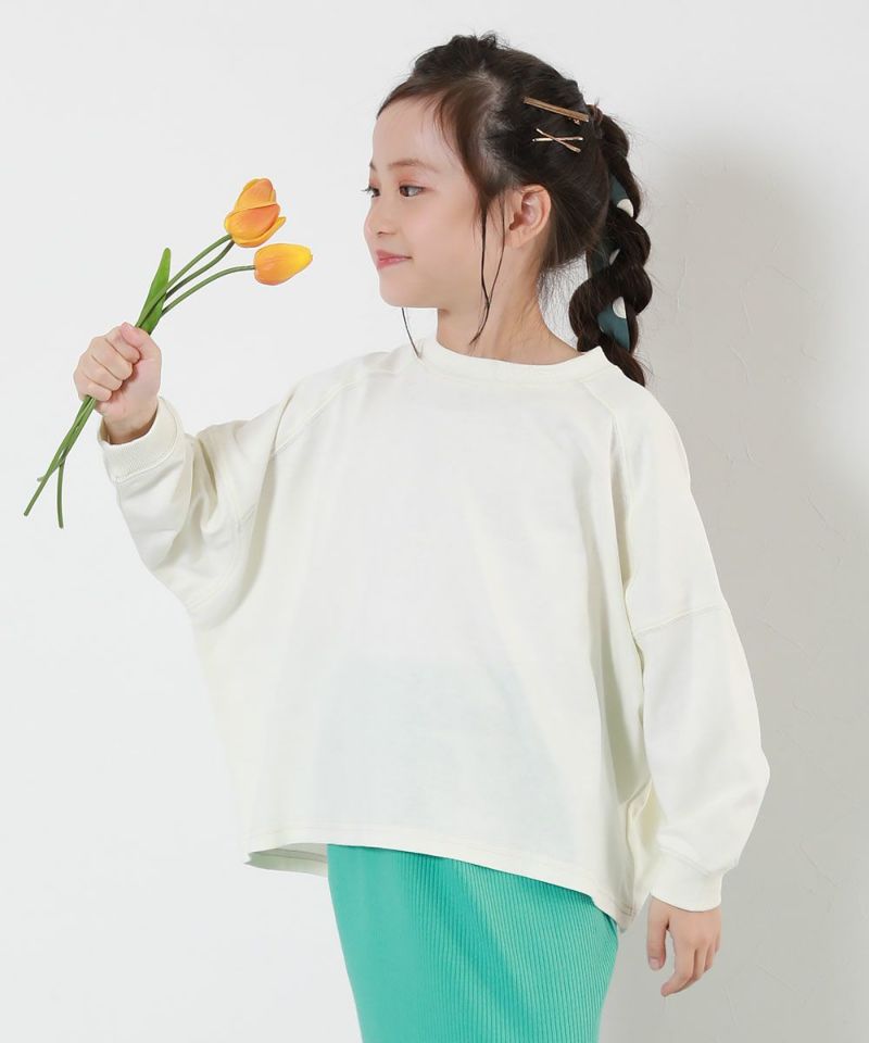 devirock 拼接縫線蝙蝠袖長袖T恤