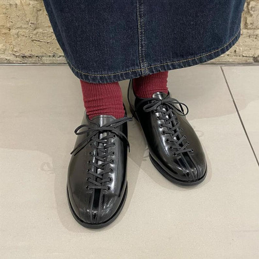 日本製HARUTA 復古保齡球風格皮鞋 #502