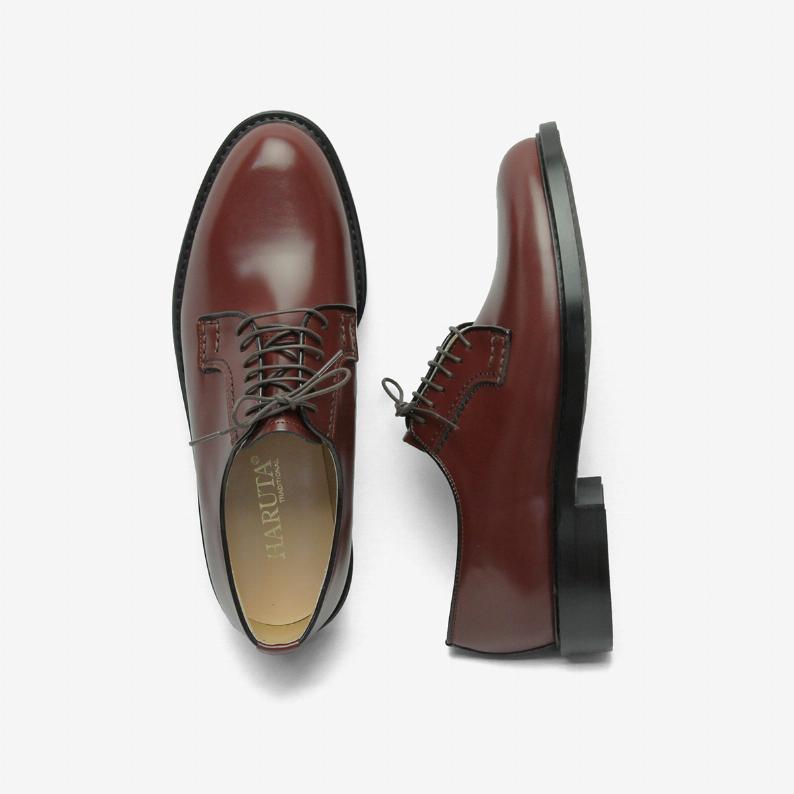 日本製HARUTA 簡約素面綁帶皮鞋 #711