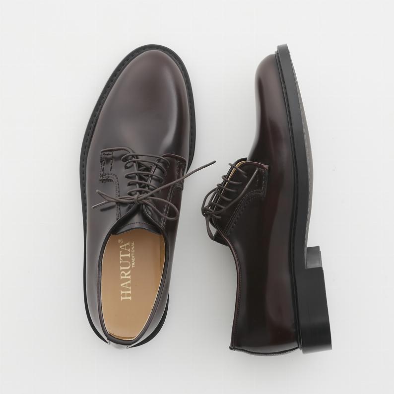 日本製HARUTA 簡約素面綁帶皮鞋 #711