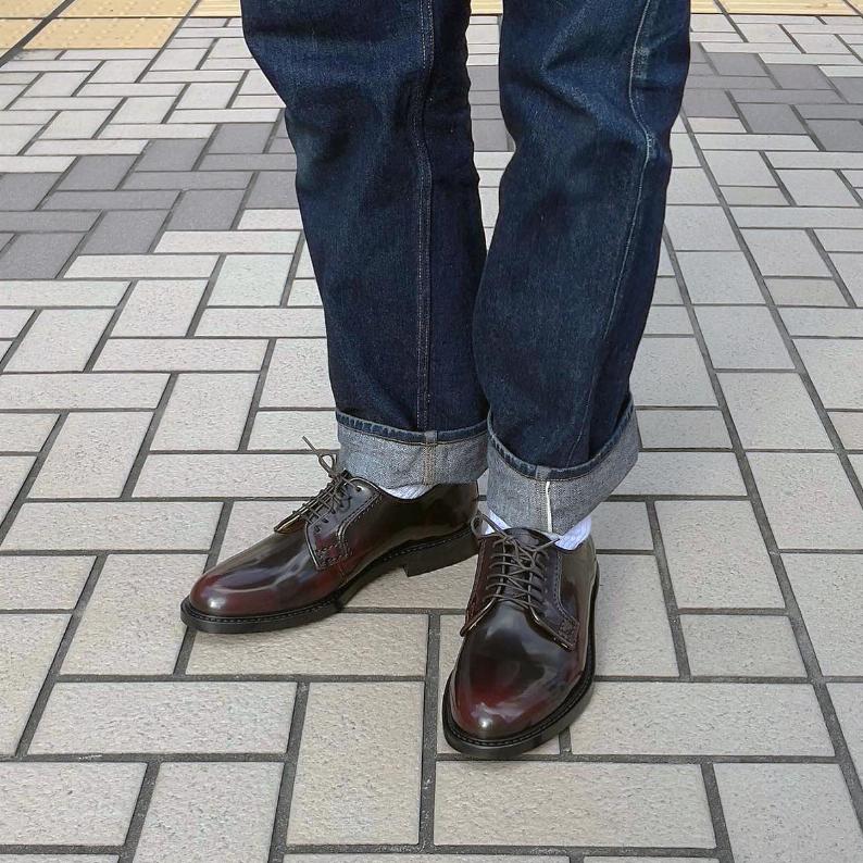 日本製HARUTA 簡約素面綁帶皮鞋 #711