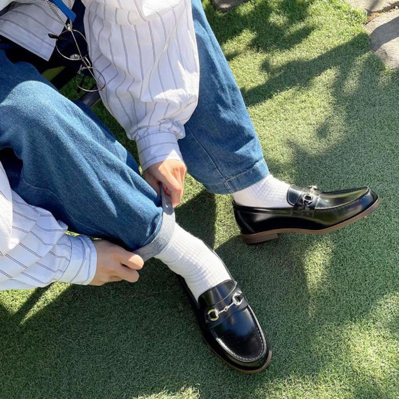 日本製 HARUTA 金屬飾扣樂福鞋 #922