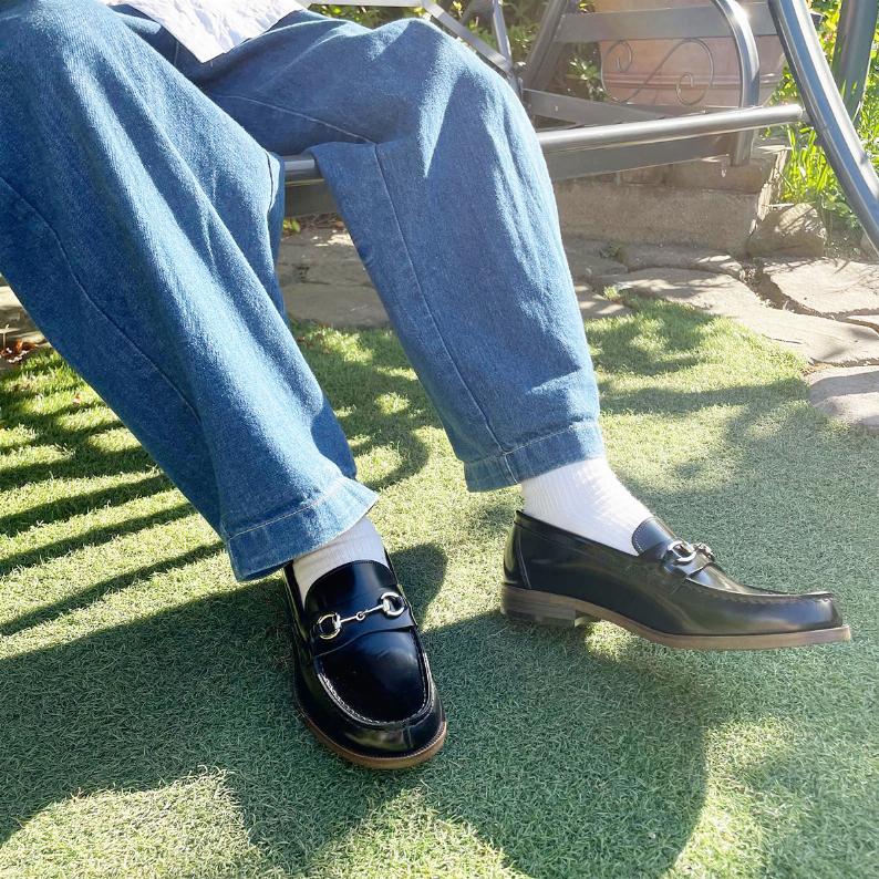 日本製 HARUTA 金屬飾扣樂福鞋 #922