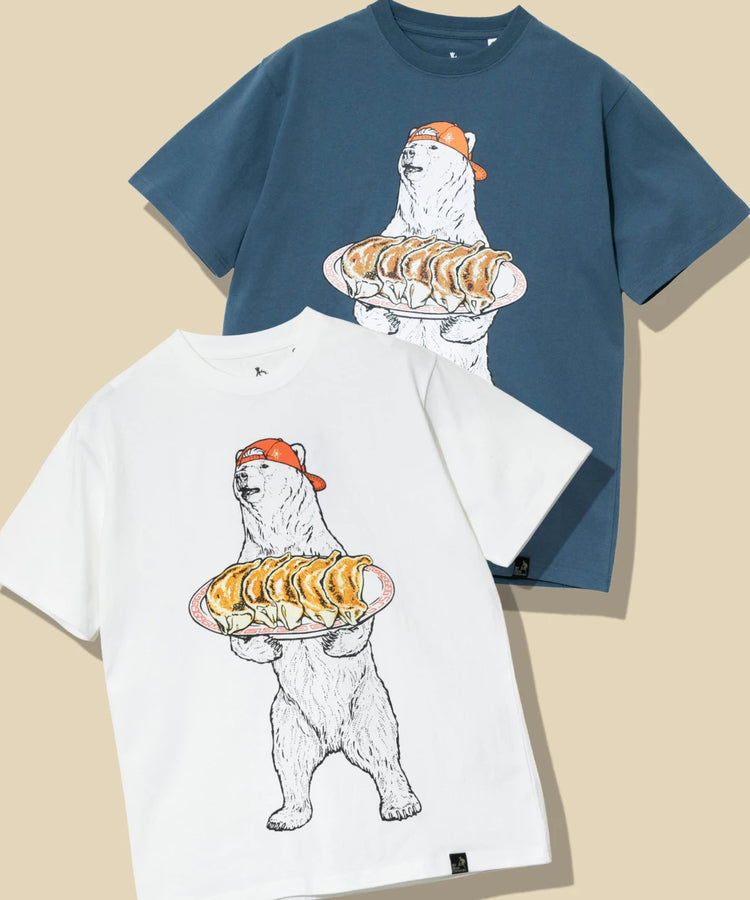 go slow caravan USA COTTON TEE (MENS/WOMENS) 煎餃熊印花短袖T恤