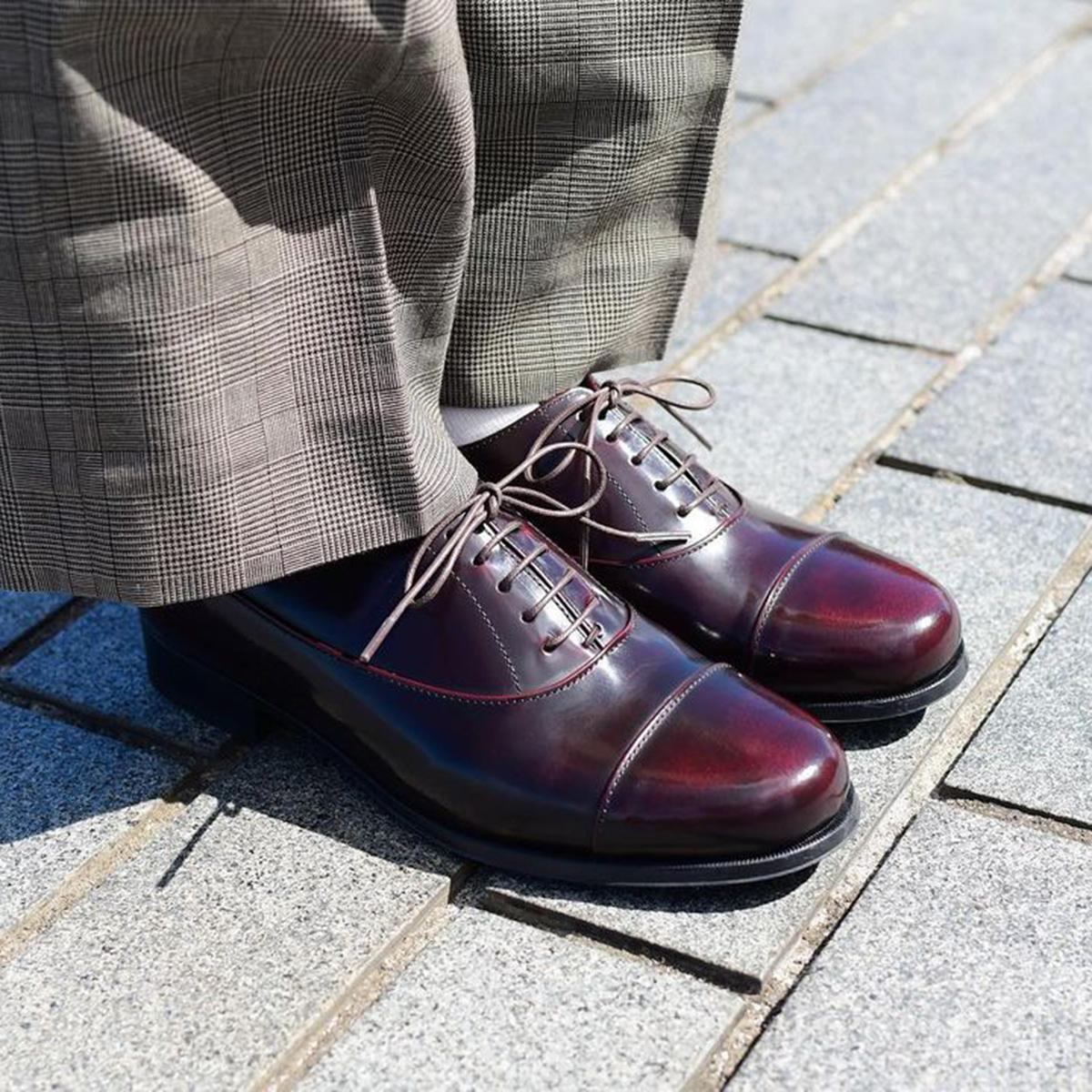 日本製HARUTA Balmoral 經典綁帶皮鞋 #500