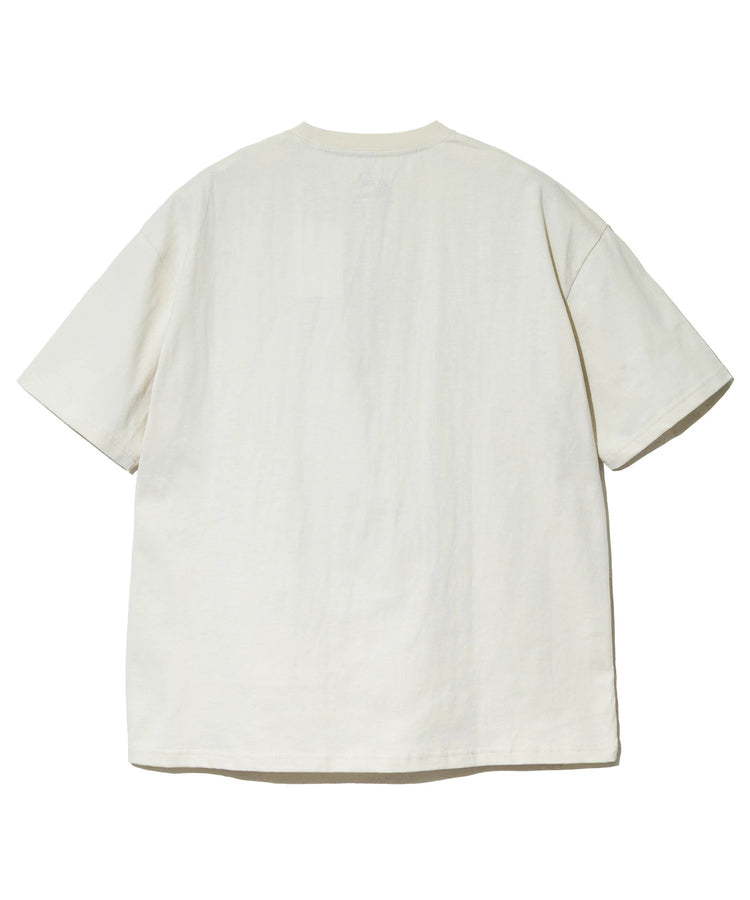 go slow caravan USA COTTON 寬版西瓜貓印花短袖T恤