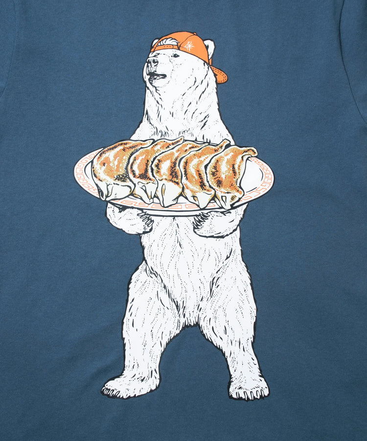 go slow caravan USA COTTON TEE (MENS/WOMENS) 煎餃熊印花短袖T恤