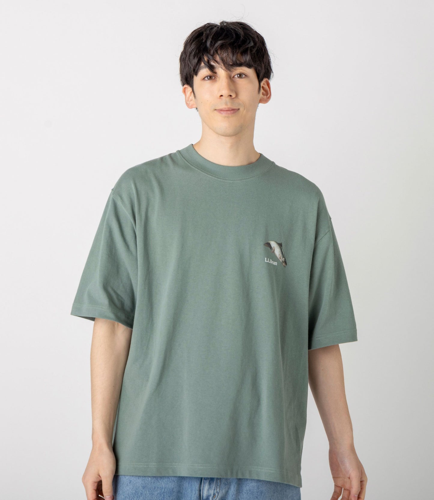 日本限定 L.L.Bean BEAN'S 1980 復古鱒魚短袖T恤上衣