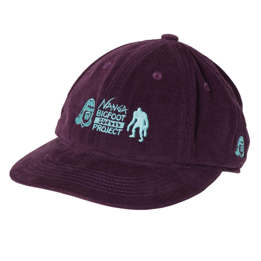 NANGA × TACOMA FUJI RECORDS Bigfoot Survey Project Logo 燈芯絨棒球帽