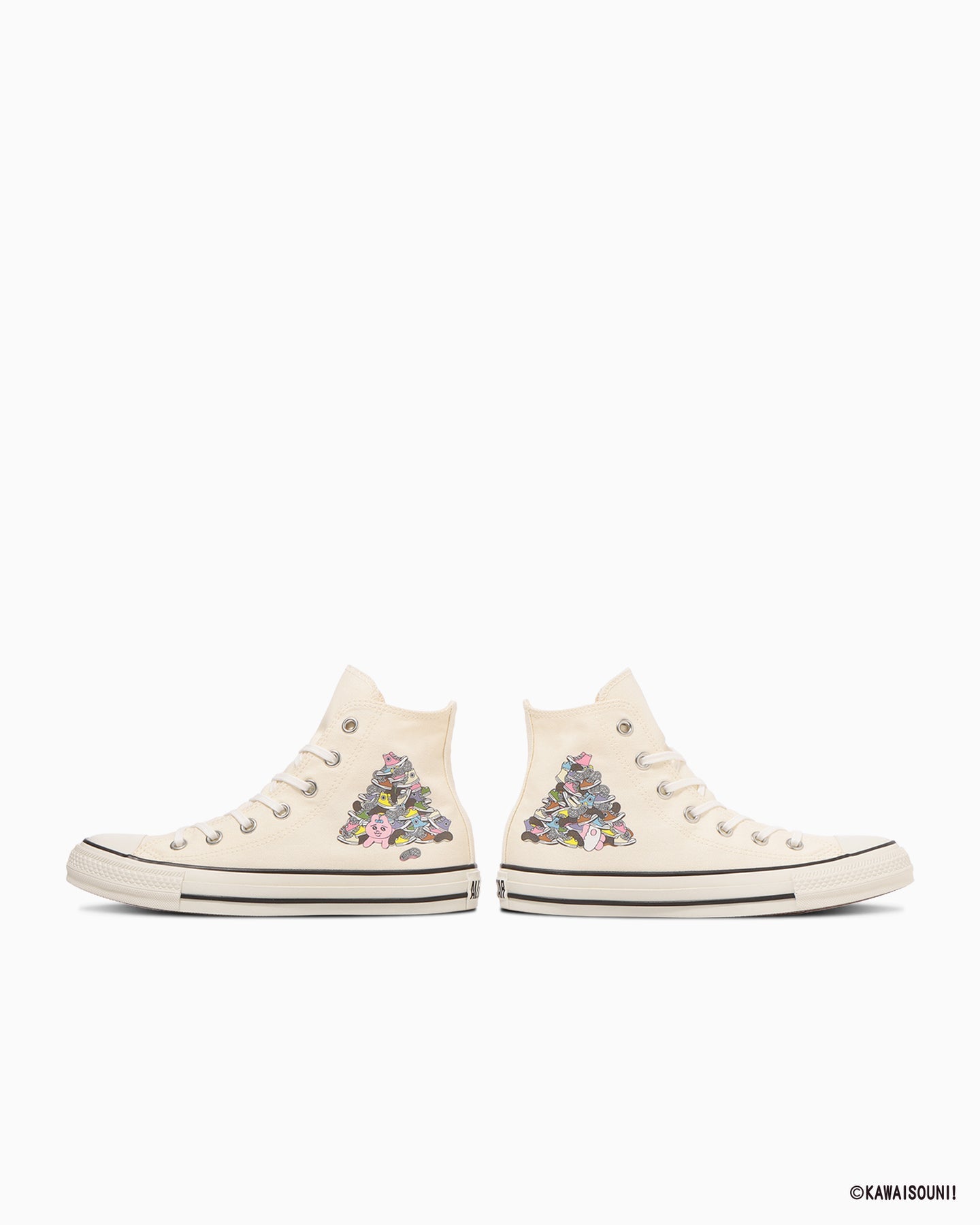 日本限定 CONVERSE X KAWAISOUNI! ALL STAR KM HI 聯名高筒帆布鞋