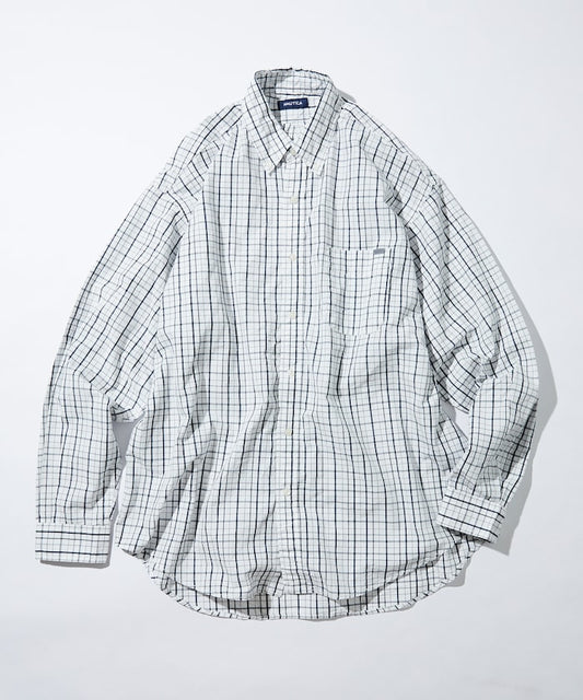 NAUTICA Washed Broad Tattersall L/S Shirts 水洗格紋長袖襯衫