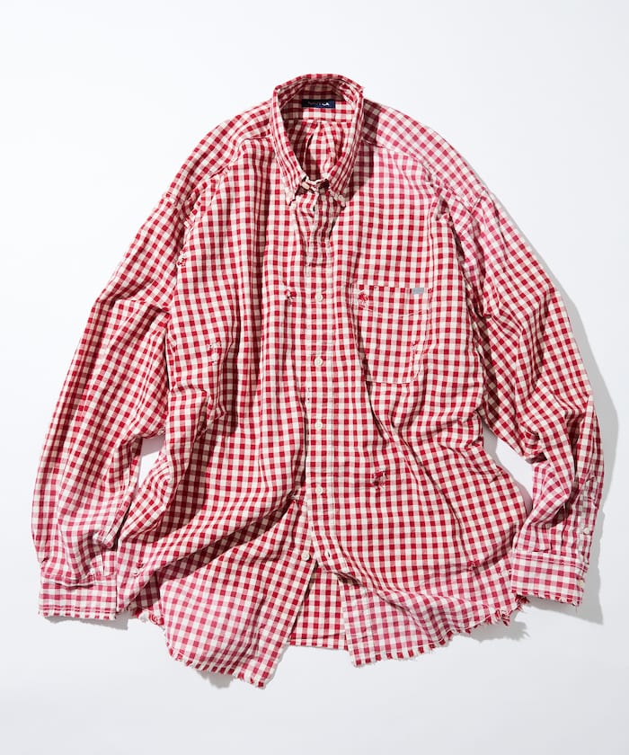 NAUTICA Faded Crushed L/S Shirt 仿舊壓皺長袖襯衫
