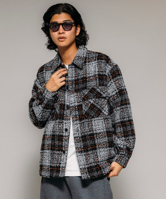 FREAK'S STORE CPO Check Shirt Jacket 毛呢格紋襯衫夾克