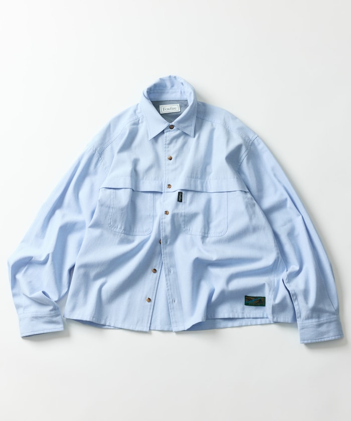 FREAK'S STORE x Foxfire Oxford Cropped Fishing Pocket Long Sleeve Shirt 短板牛津口袋襯衫