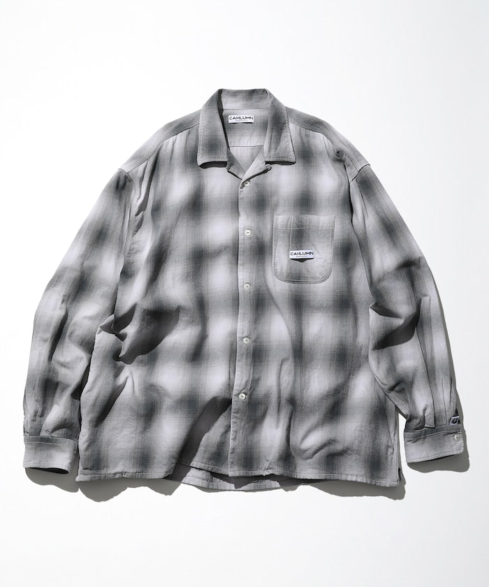 CAHLUMN 口袋格紋襯衫