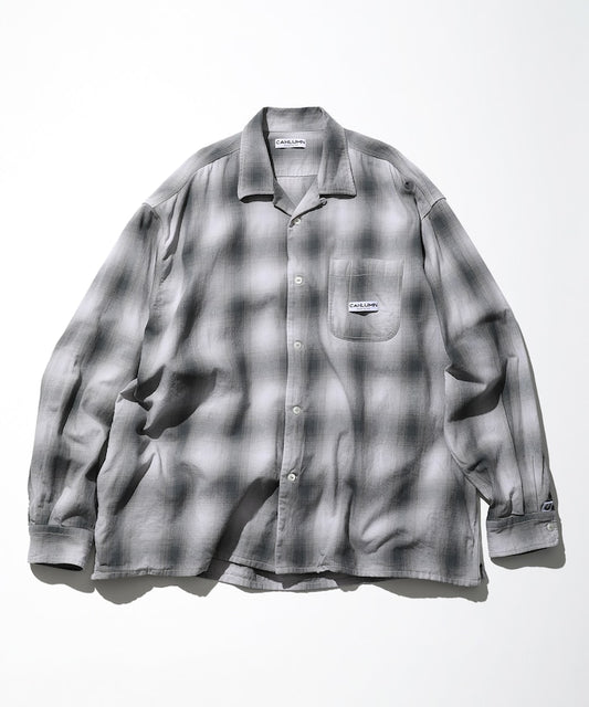 CAHLUMN 口袋格紋襯衫