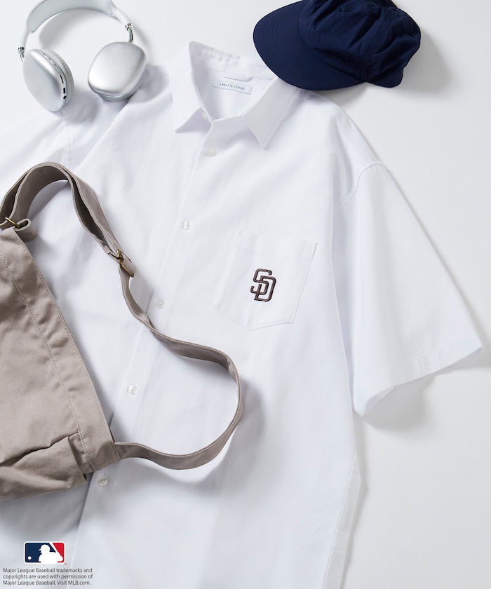 FREAK'S STORE MLB Major League Baseball Oxford shirt 短袖牛津襯衫