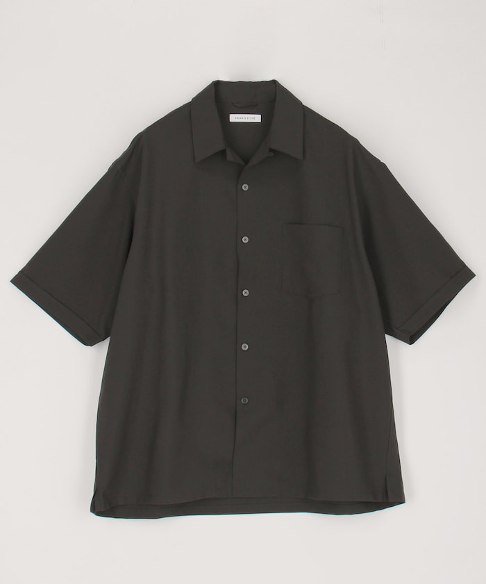 FREAK'S STORE Reflax Functional Fabric Relaxed Fit Open Collar Shirt 機能寬版短袖襯衫