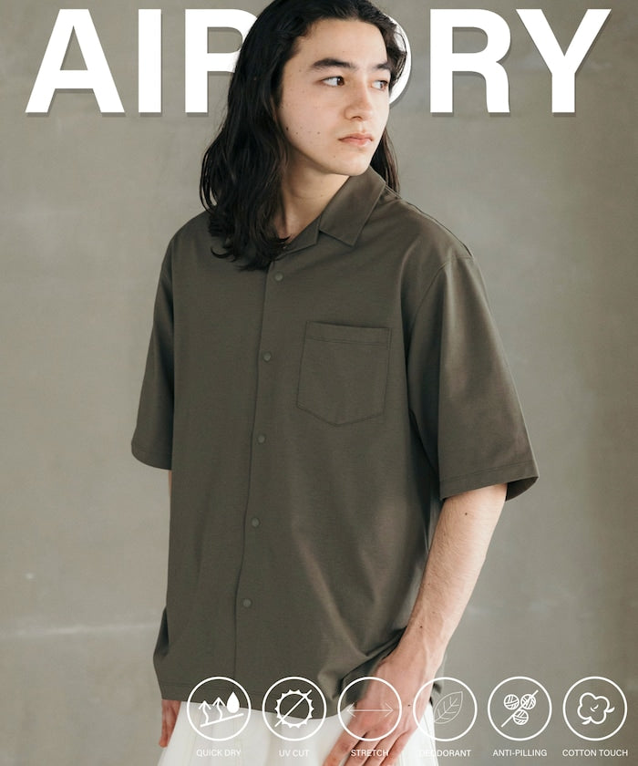 FREAK'S STORE AIRDRY big silhouette open collar shirt 高機能短袖襯衫