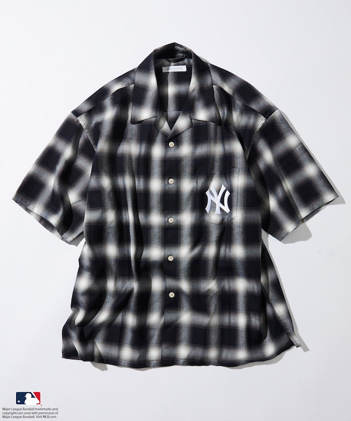 FREAK'S STORE Custom MLB short sleeve check shirt 短袖格紋襯衫