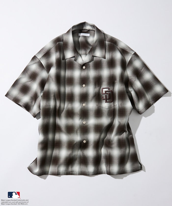 FREAK'S STORE Custom MLB short sleeve check shirt 短袖格紋襯衫