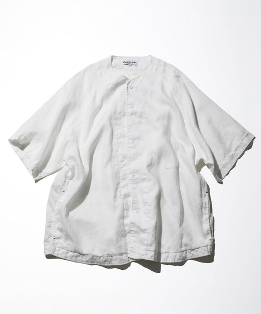 CAHLUMN Linen Baseball Shirt 亞麻短袖棒球衫