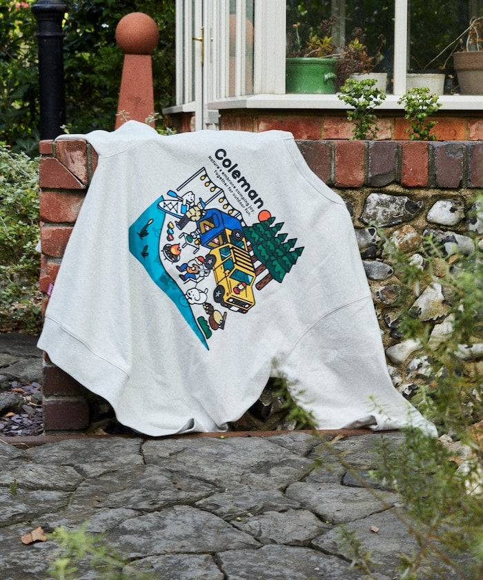 Coleman × Matsui × FREAK'S STORE 聯名款限定圓領大學T-Lake Side Camp