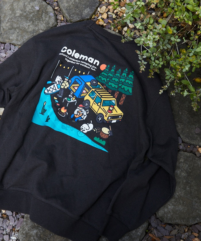 Coleman × Matsui × FREAK'S STORE 聯名款限定圓領大學T-Lake Side Camp