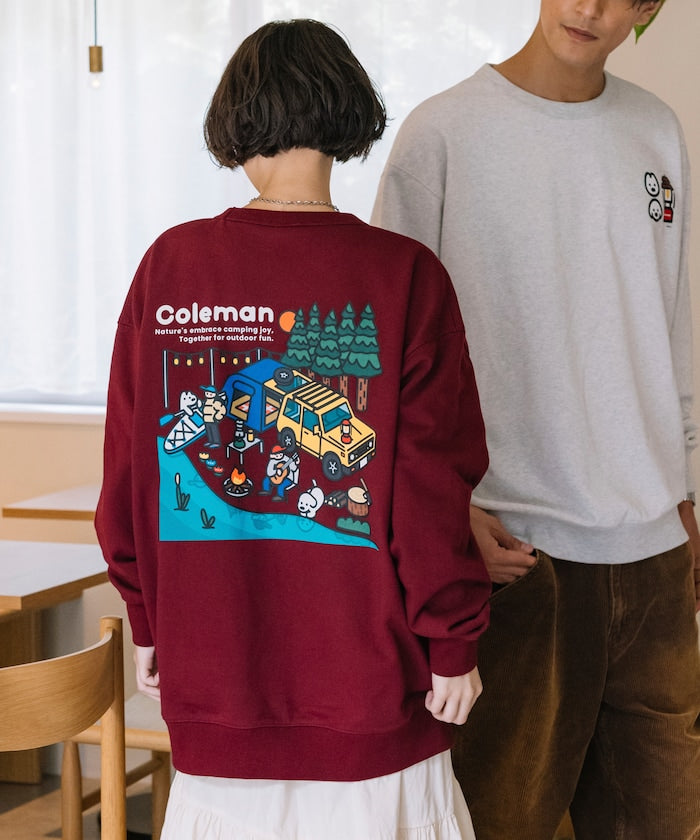 Coleman × Matsui × FREAK'S STORE 聯名款限定圓領大學T-Lake Side Camp