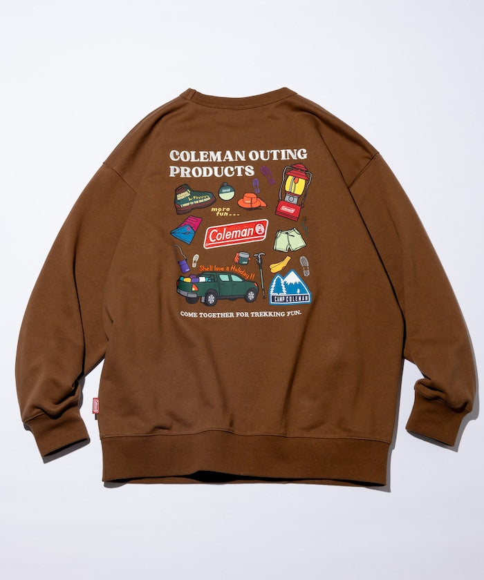 Coleman 獨家設計戶外裝備主題圓領大學T