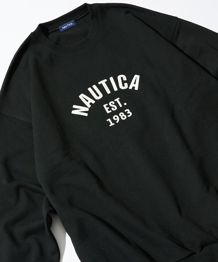 特價 NAUTICA 字母Logo 圓領大學T Felt Patch Arch Logo Crewneck Sweatshirt