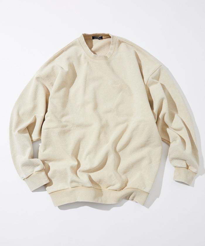 NAUTICA 漂染復古Logo圓領大學T上衣 Bleach Washed Hidden Logo Crewneck Sweatshirt