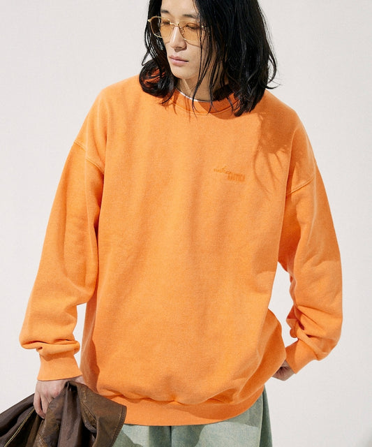 NAUTICA 漂染復古Logo圓領大學T上衣 Bleach Washed Hidden Logo Crewneck Sweatshirt