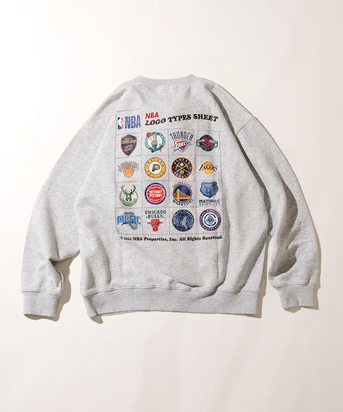 FREAK'S STORE NBA Exclusive Team Logo Sheet Back Print Sweatshirt 球隊標誌印花大學T