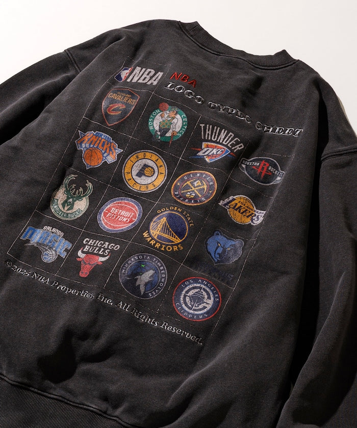 FREAK'S STORE NBA Exclusive Team Logo Sheet Back Print Sweatshirt 球隊標誌印花大學T