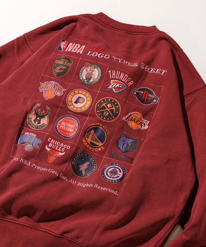 FREAK'S STORE NBA Exclusive Team Logo Sheet Back Print Sweatshirt 球隊標誌印花大學T