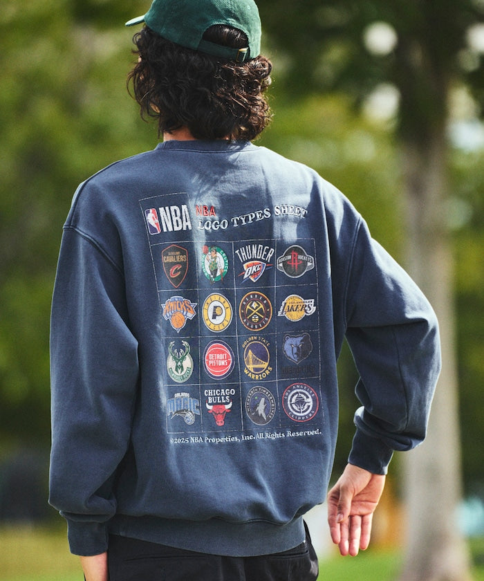 FREAK'S STORE NBA Exclusive Team Logo Sheet Back Print Sweatshirt 球隊標誌印花大學T