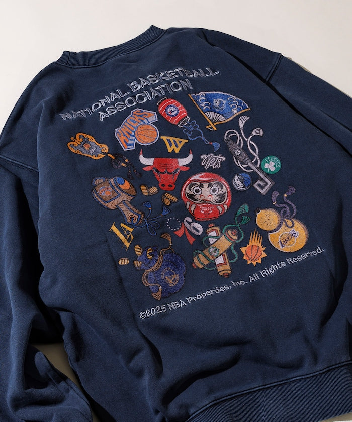 FREAK'S STORE NBA Exclusive Japanese Pattern Random Logo Back Print Sweatshirt 日本圖案球隊標誌大學T