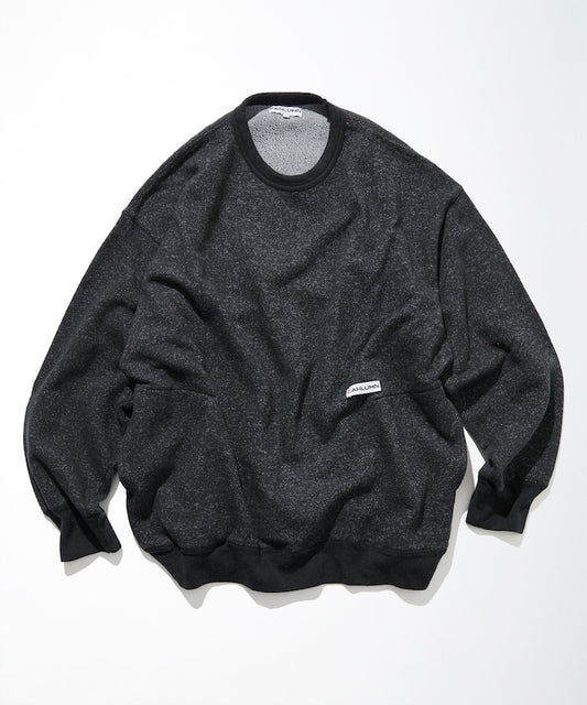 CAHLUMN Merino Wool+Cotton Loop Back heather Sweatshirt 美麗諾羊毛上衣