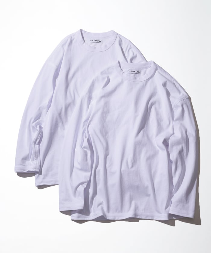 CAHLUMN 2-Pack Reversible Long Sleeve Tee “REGULAR FIT” 雙面長袖上衣(兩件組)