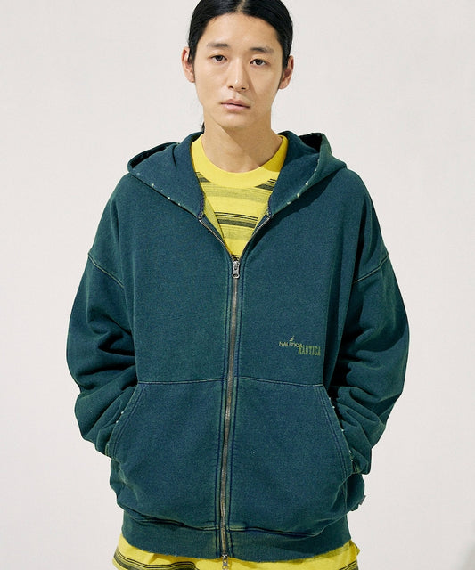 NAUTICA Mix Color 拉鍊連帽外套 Mix Color Indigo Sweat Zip Hoodie