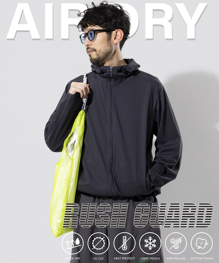 FREAK'S STORE AIRDRY High-performance Material Rashguard Zip-up Hoodie 防曬拉鍊外套