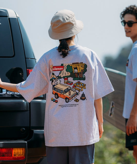 Coleman × Matsui rocky camping SS TEE 印花短袖T恤