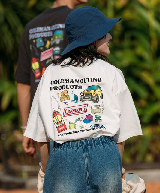 Coleman Fishing Goods back print crew neck T-shirt 印花短袖T恤
