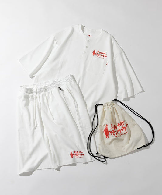 FREAK'S STORE x SAUVENIR x KANNAIGI Fleece Indoor Setup with Knapsack 限定口袋短袖套裝組(附背包)