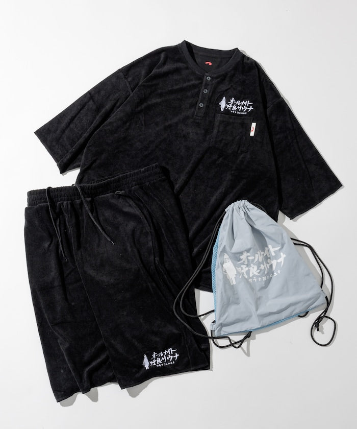 FREAK'S STORE x SAUVENIR x KANNAIGI pile indoor wear Setup with knapsack 限定口袋短袖套裝組(附背包)