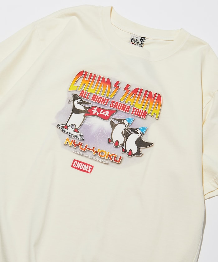 CHUMS限定 ALL NIGHT SAUNA TOUR 短袖T恤上衣